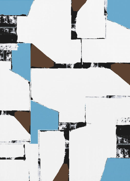 Abstract Neutral Geometry No1 | Canvas