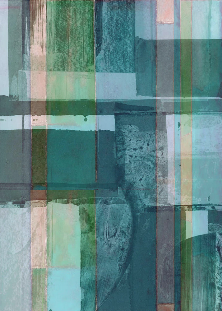 Abstract Shades of Blue and Neutral 1 | Canvas