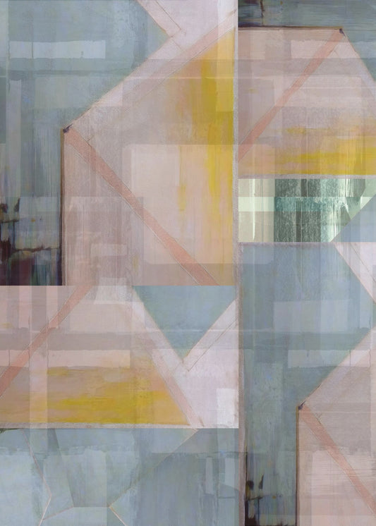 Abstract Shades of Blue and Neutral 3 | Canvas