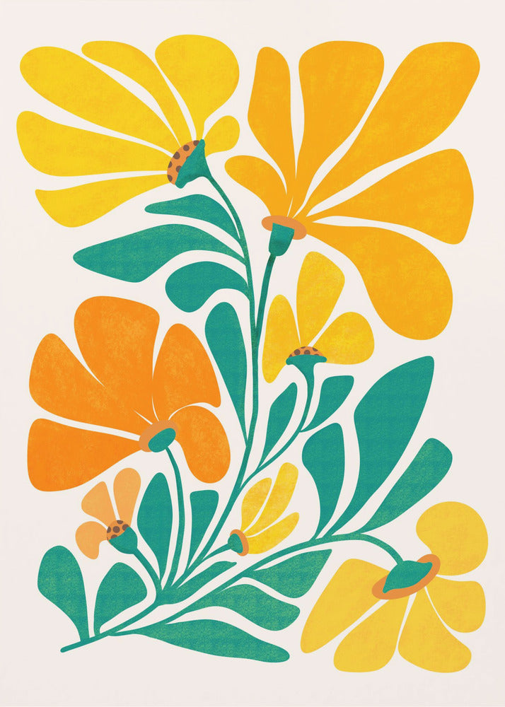 Royal Sunflowers | Poster