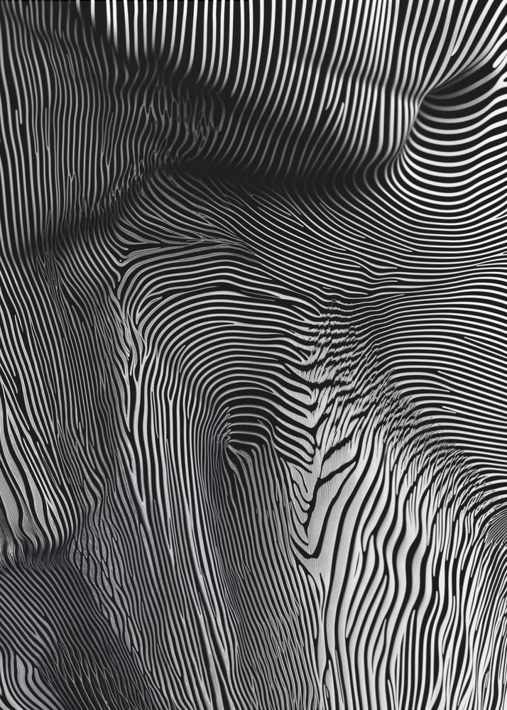 Zebra Flowform | Canvas