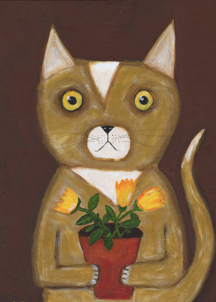 Pot Plant Cat | Poster
