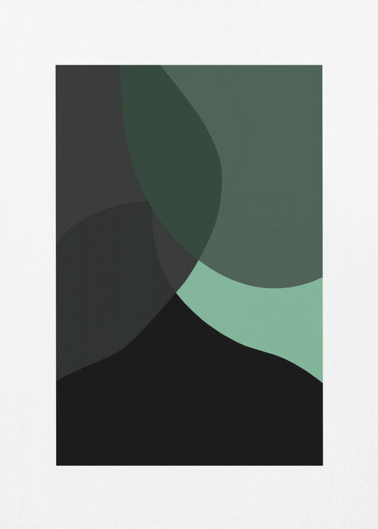 Abstract Black Shapes 3 | Poster
