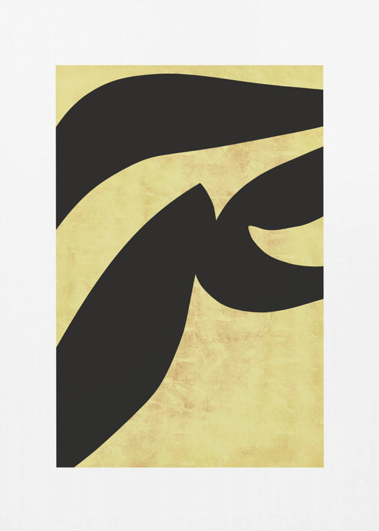 Abstract Black Shapes Print No 1 | Poster