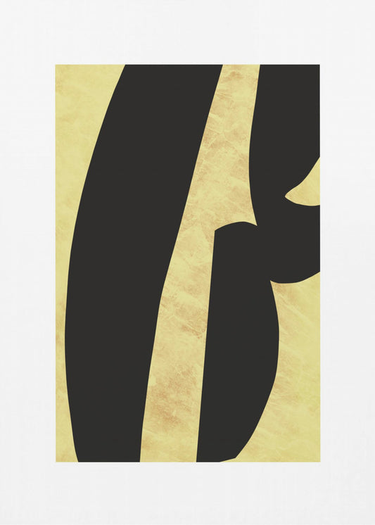 Abstract Black Shapes Print No 5 | Poster