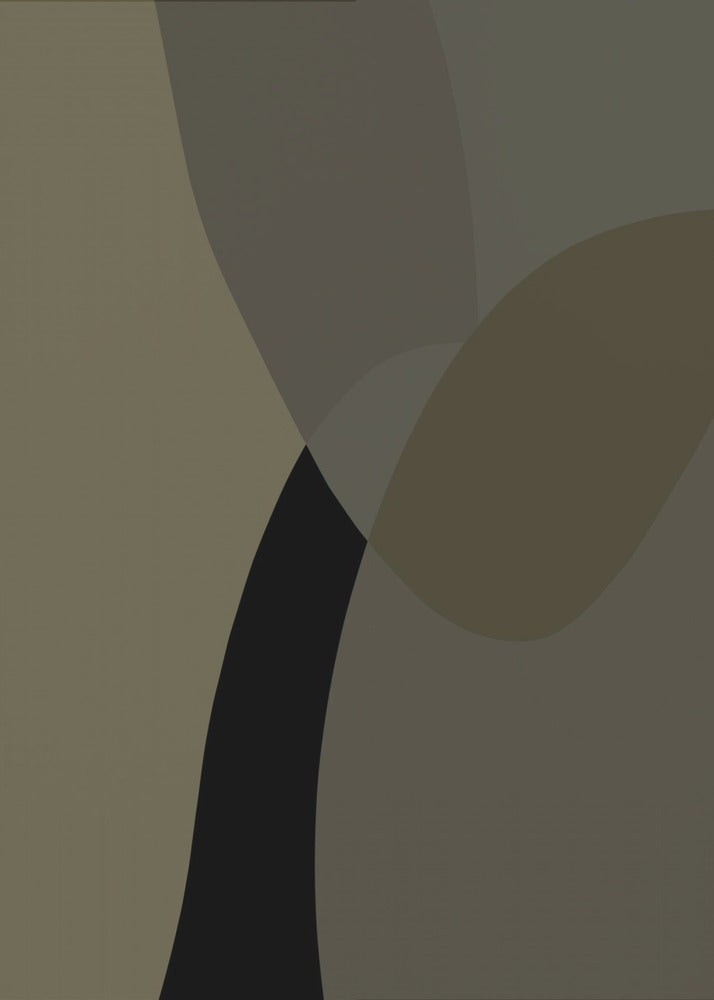 Abstract Neutral Shapes Print 1 | Canvas