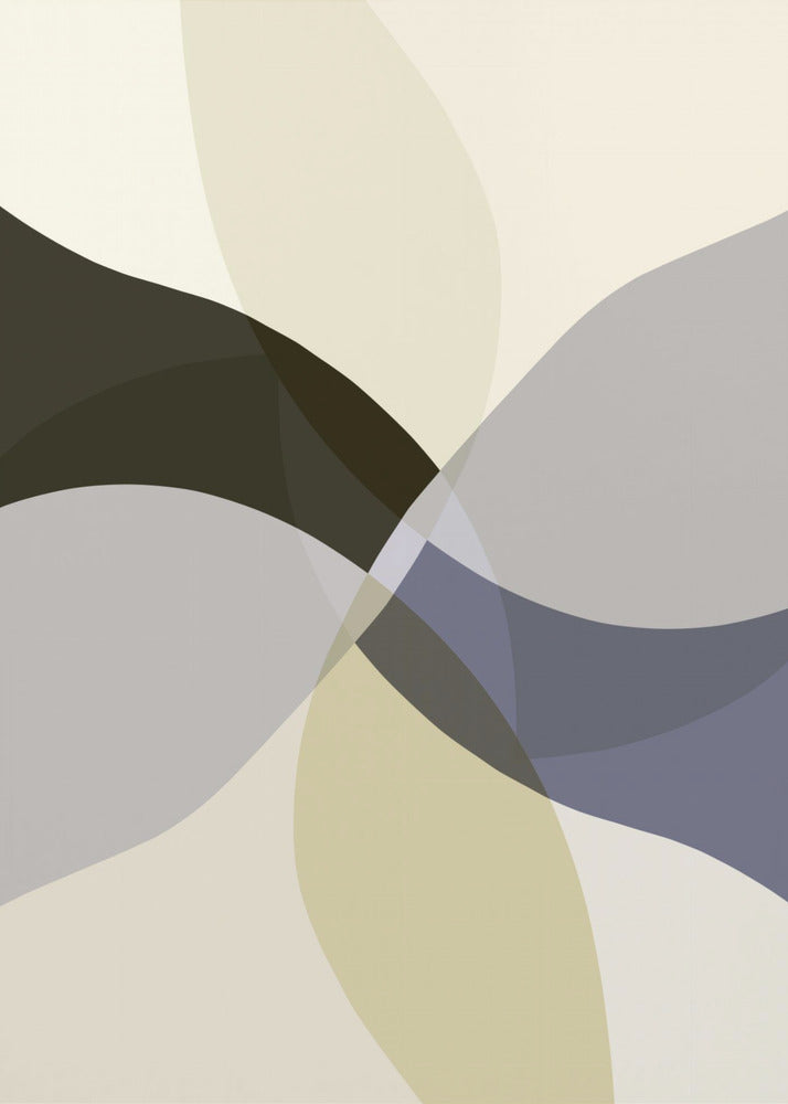 Abstract Neutral Shapes Print 3 | Canvas