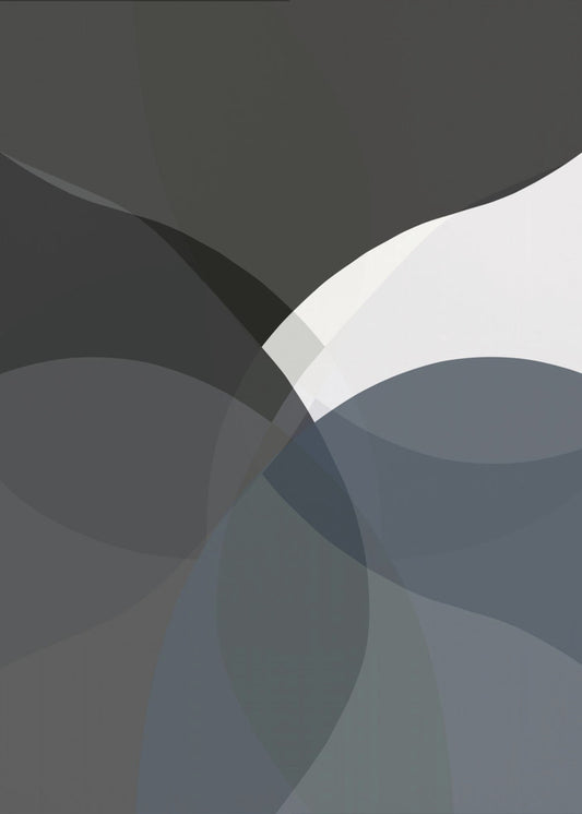 Abstract Neutral Shapes Print 4 | Poster
