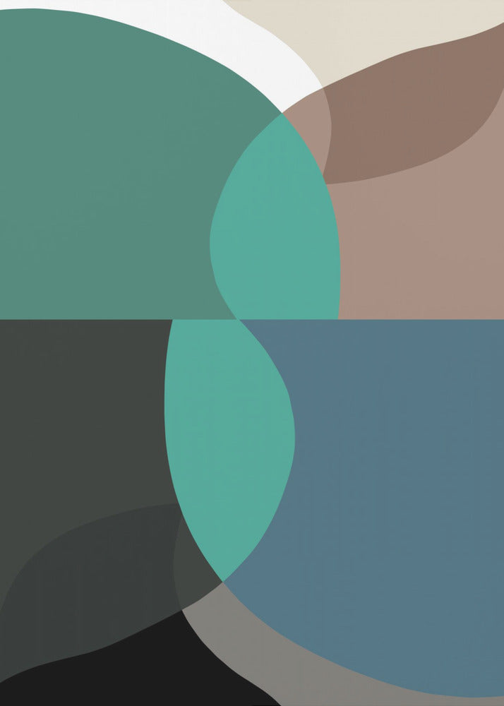 Abstract Shapes Art Print No 2 | Poster