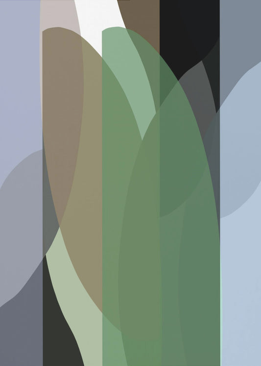 Abstract Shapes Art Print No 3 | Canvas