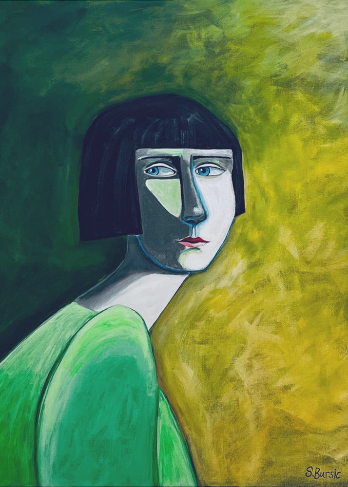 The Woman Looking Back | Canvas