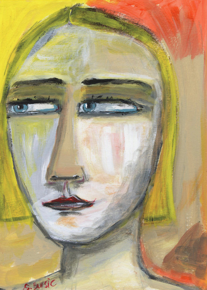 Narrowed Eyed Lady | Poster