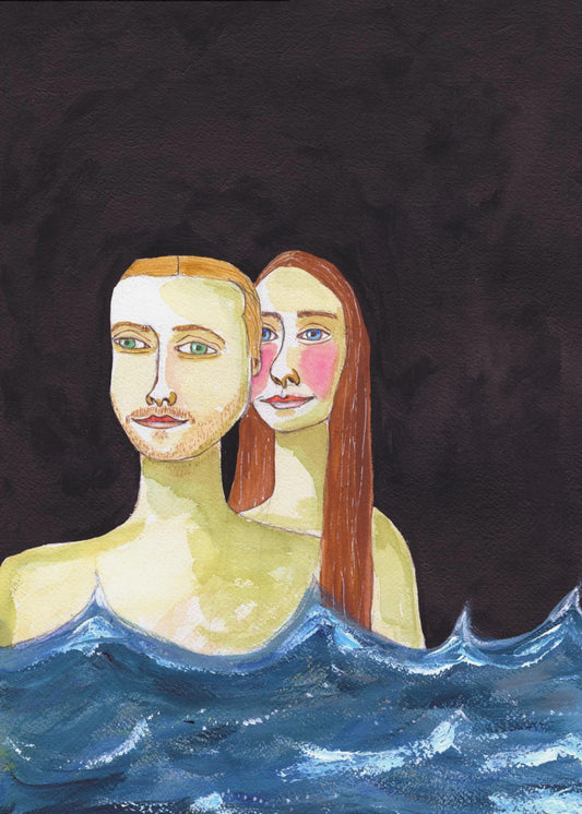 The  Swimming Couple | Poster