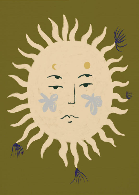Sun&#039;s Serene Face | Canvas