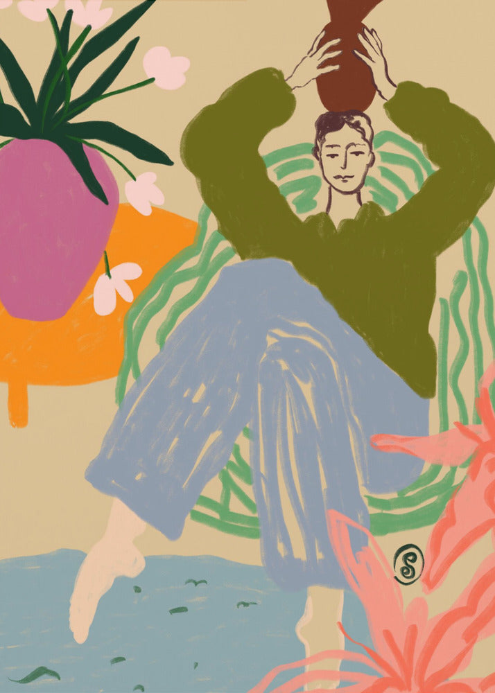 Woman With a Vessel | Canvas