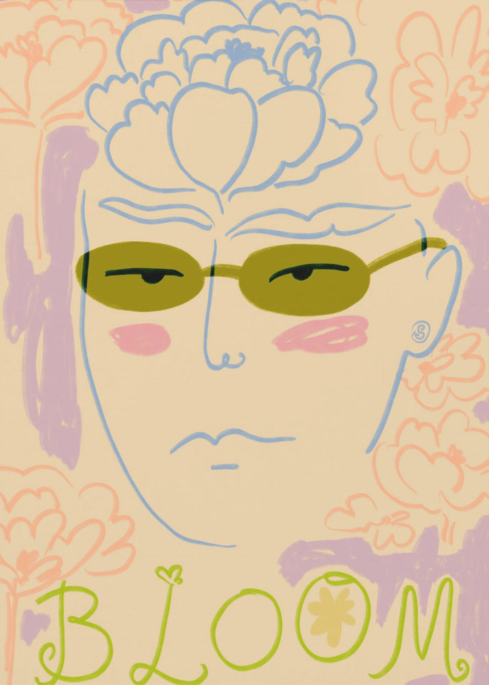 Floral Sunglasses | Poster