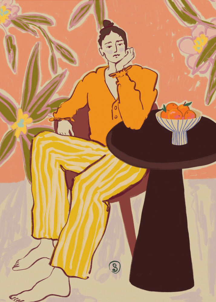 Woman With Oranges | Canvas