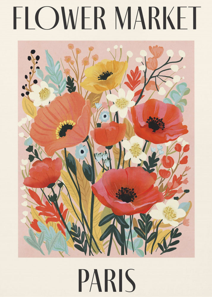 Flower Market Paris France | Poster