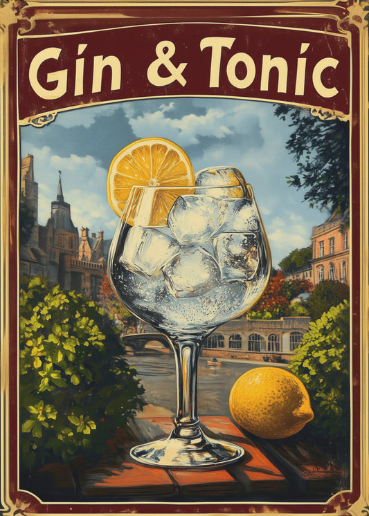 Gin &amp; Tonic Vintage | Poster