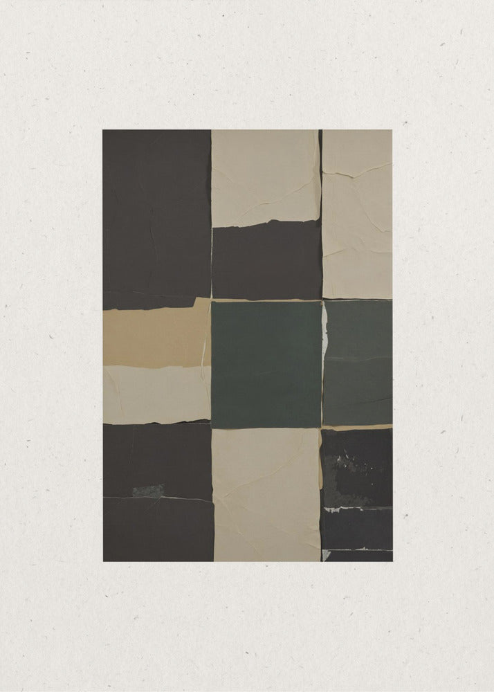 Textured Grid Harmony | Canvas