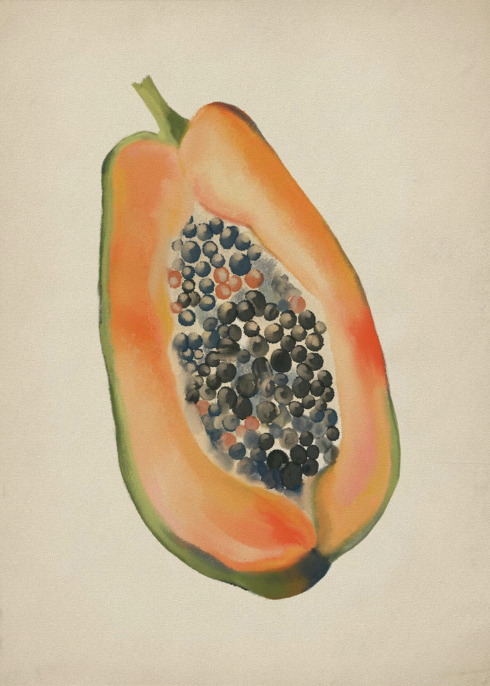 Vintage fruit- Papaya | Poster