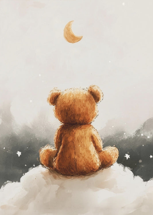 Moonlit Bear Dreams | Canvas