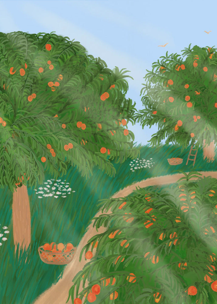 Peach Garden | Canvas