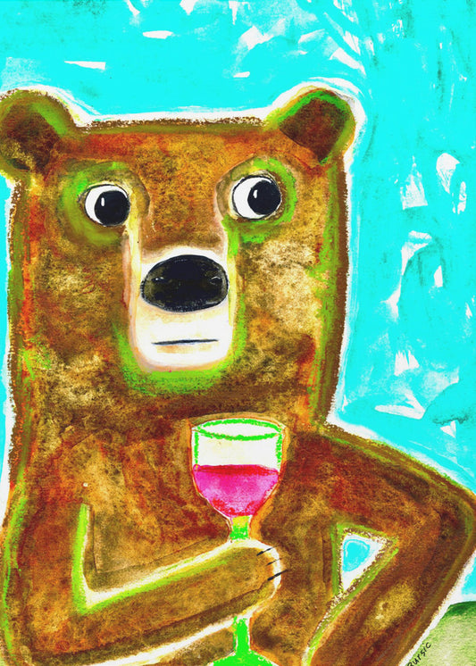 Mr. Bear at the Bar | Poster