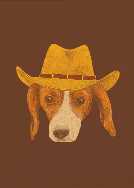 Nala The Cutest Cowgirl Pup | Canvas
