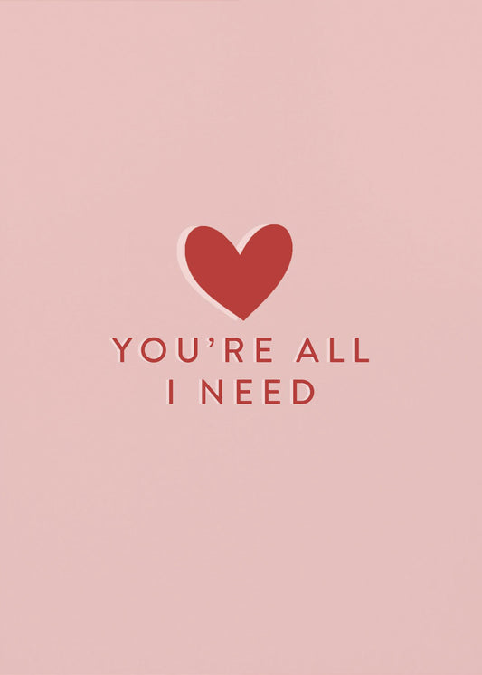 Your All I need | Poster