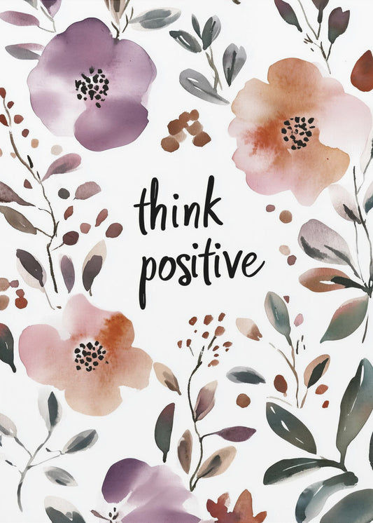 Floral Positivity Burst | Canvas