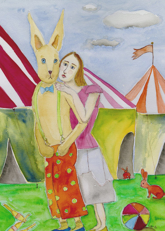 Circus Performers with Rabbits | Poster