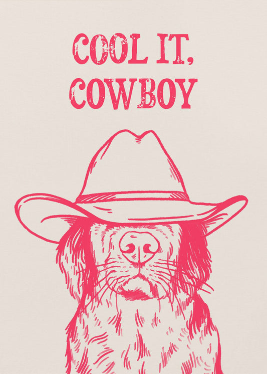 Cool it Cowboy Pink | Canvas