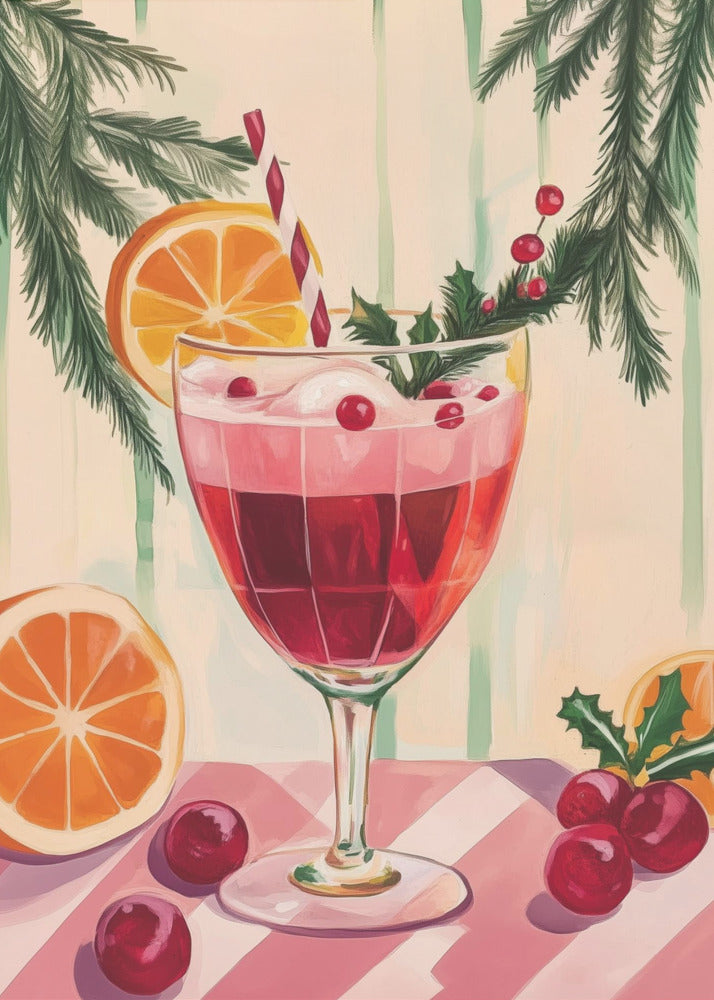 Christmas Red Cocktail | Poster