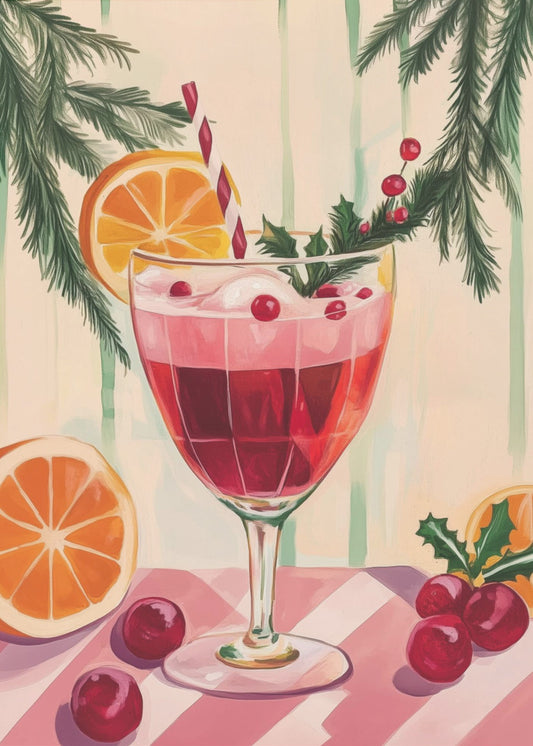 Christmas Red Cocktail | Canvas
