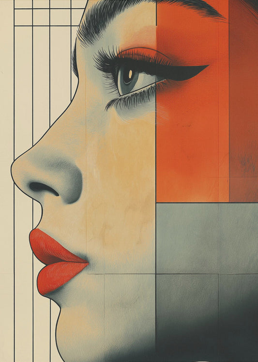 A Woman Face Vintage Poster (3) | Poster