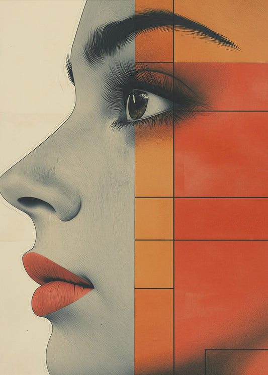 A Woman Face Vintage Poster (4) | Canvas