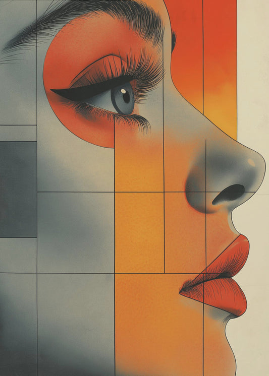 A Woman Face Vintage Poster (6) | Poster