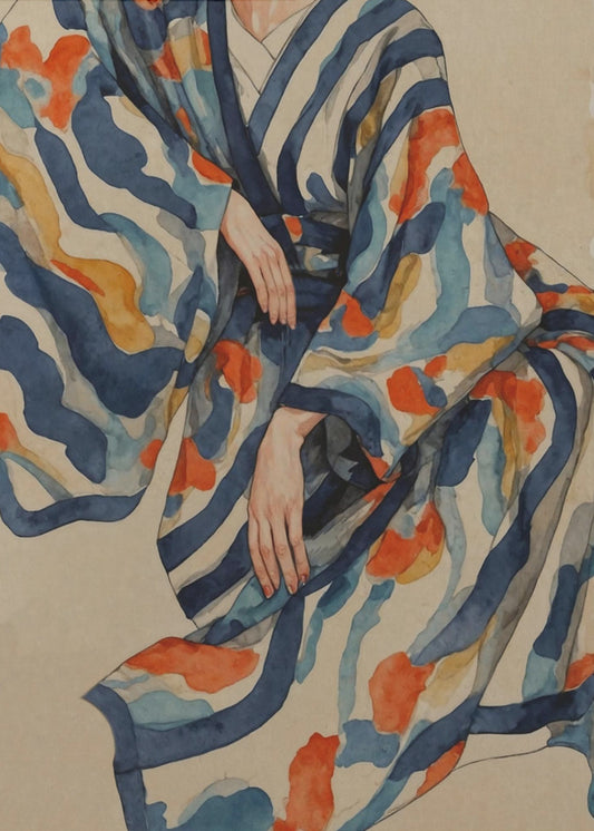 Flowing Kimono Patterns | Poster