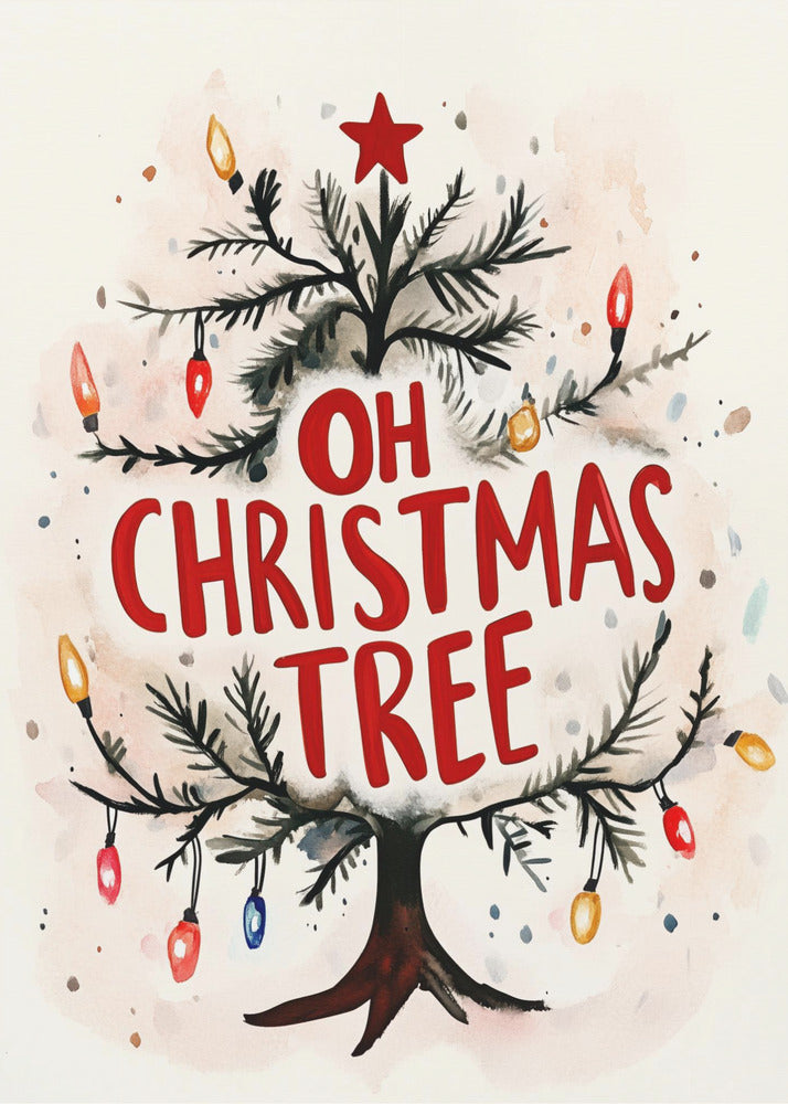 Festive Tree Glow | Canvas