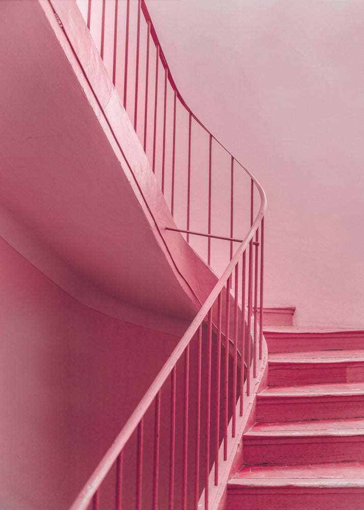 Plum Steps | Architectural Minimalism | Canvas