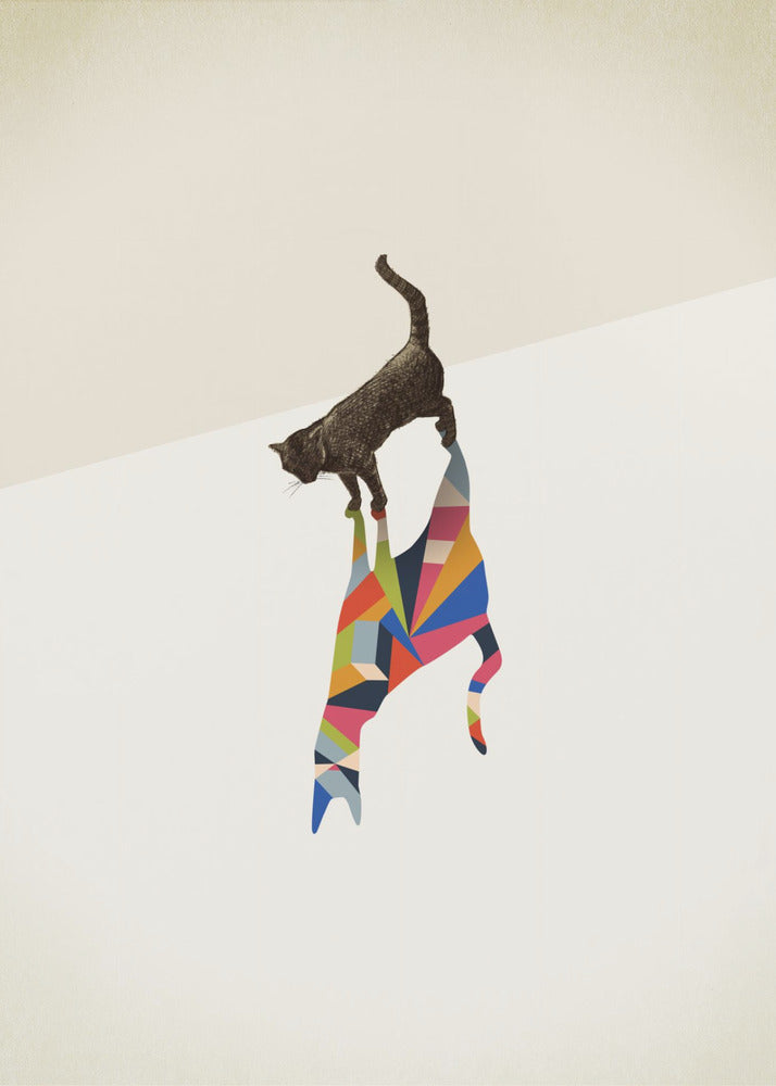 Walking Shadow, Cat | Poster