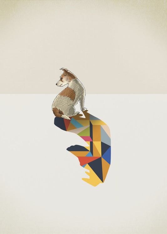 Walking Shadow, Dog | Canvas