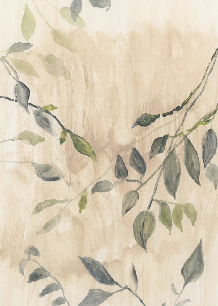 Colour Washed Leaves No1 | Canvas