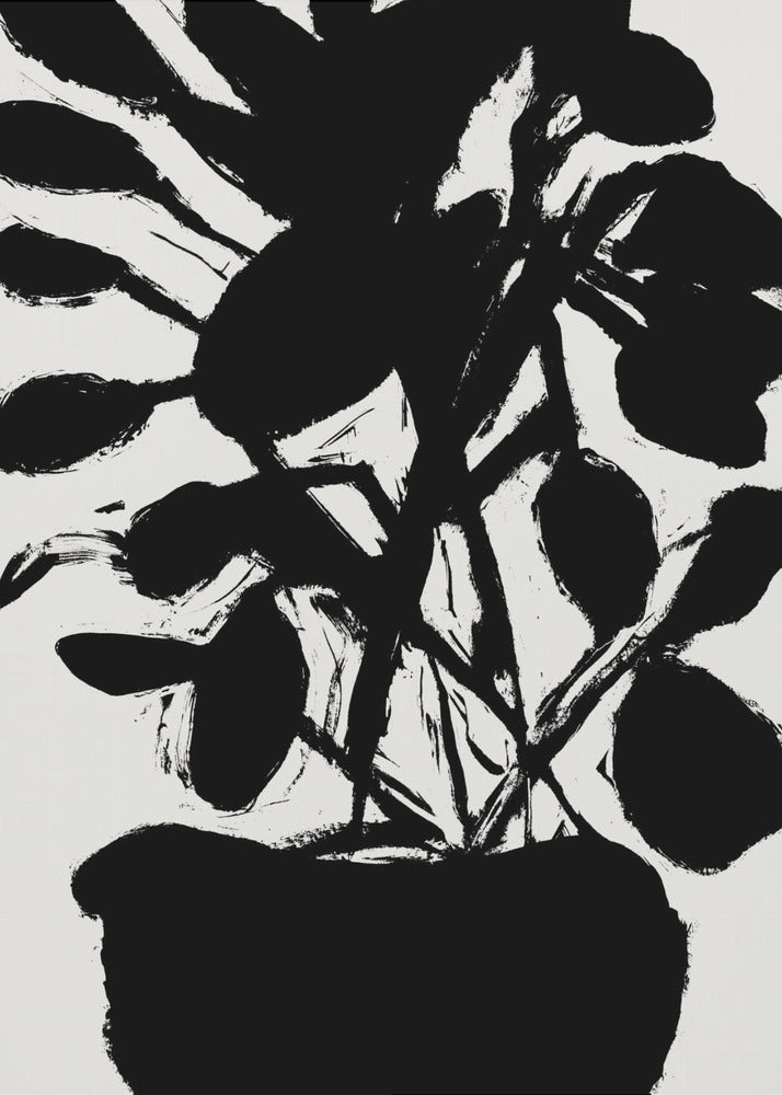 Potted Plant Silhouette No1 | Poster