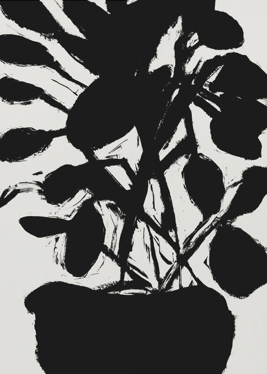 Potted Plant Silhouette No1 | Poster