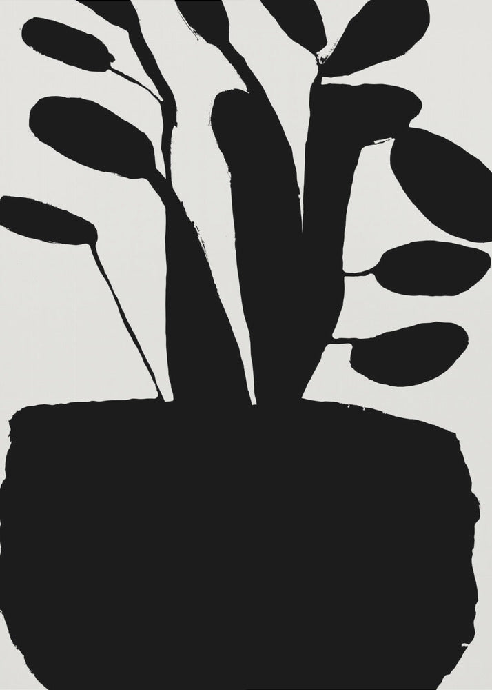 Potted Plant Silhouette No2 | Poster