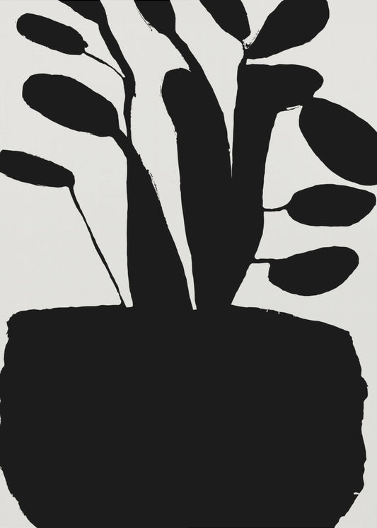 Potted Plant Silhouette No2 | Canvas
