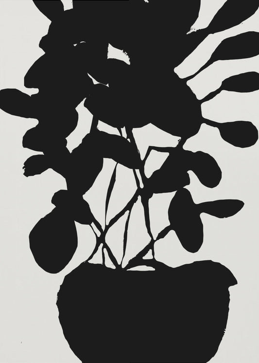 Potted Plant Silhouette No3 | Poster
