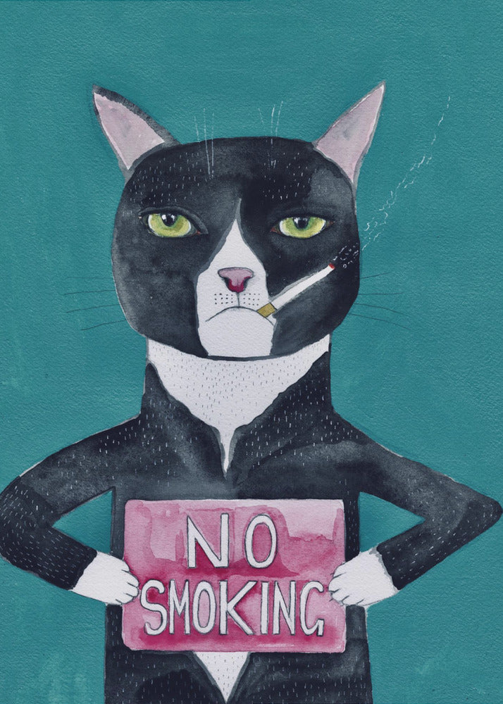 Smoking cat | Poster